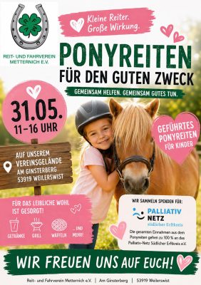 Ponyreiten-Poster